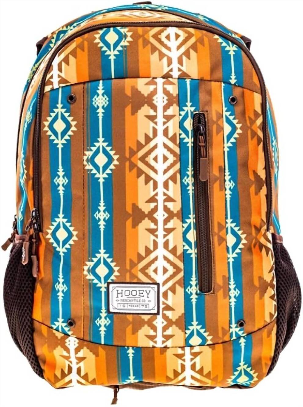 NEW HOOEY unisex - rock backpack in brown/aztec